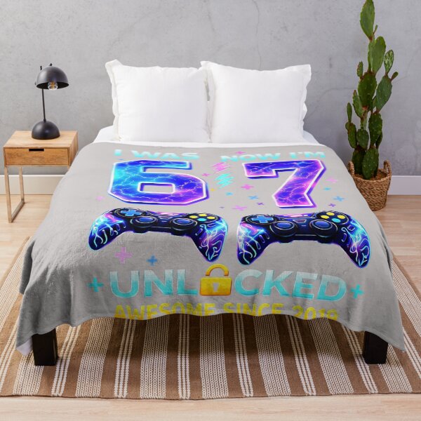Item preview, I was 6 Now I’m 7 Gamer Boy Birthday Boys Gifts for Men Kids designed and sold by MabelWells.