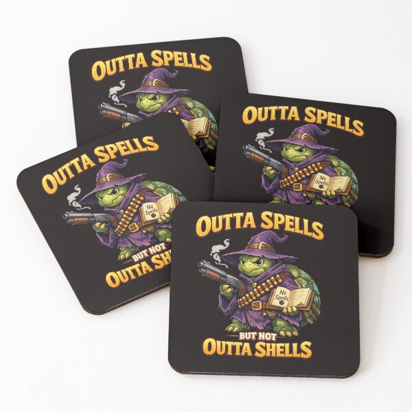 Item preview, Outta Spells But Not Outta Shells – Funny Turtle Wizard RPG Fantasy Meme designed and sold by FrameFlow.