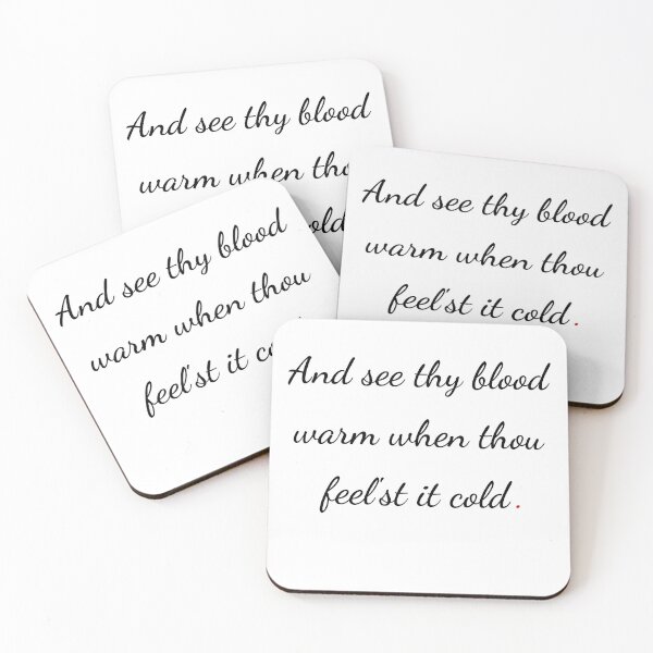 Artikelvorschau, „Und sieh, wie dein Blut warm wird, wenn du es kalt fühlst“ – Handschrift schwarz entworfen und verkauft von ariksworld.