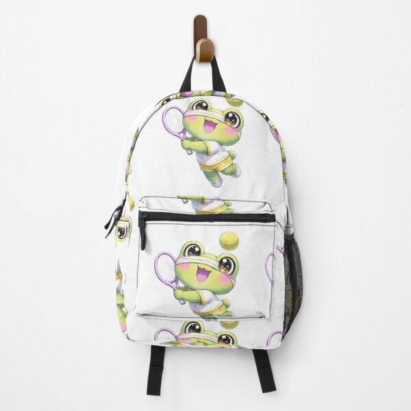 Item preview, Kawaii Frog Playing Tennis. designed and sold by Lylysun.