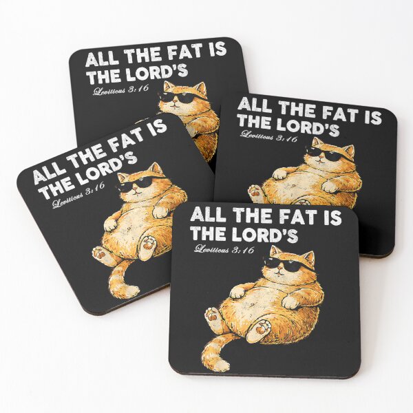 Item preview, Vintage Cat All The Fat Is The Lord’s  designed and sold by Raydinmob.