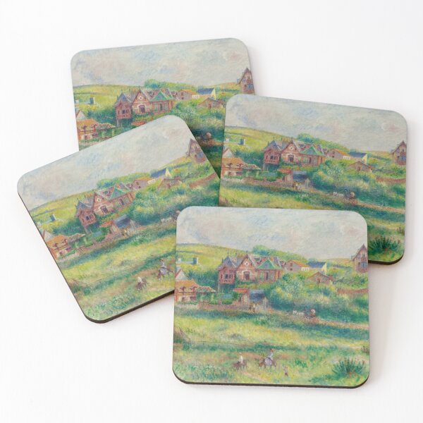 Item preview, Le Chalet De Blanche Pierson a Pourville by Pierre-Auguste Renoir: Impressionist Landscape Poster designed and sold by artofuniverse.