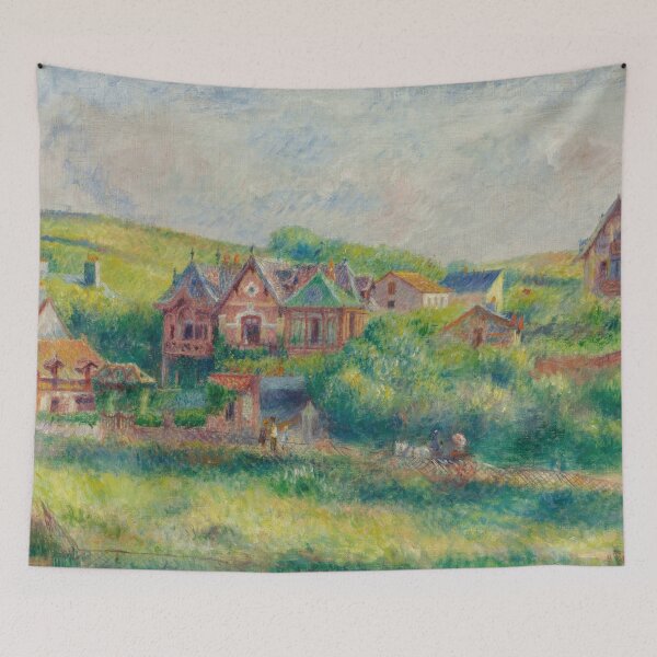 Item preview, Le Chalet De Blanche Pierson a Pourville by Pierre-Auguste Renoir: Impressionist Landscape Poster designed and sold by artofuniverse.