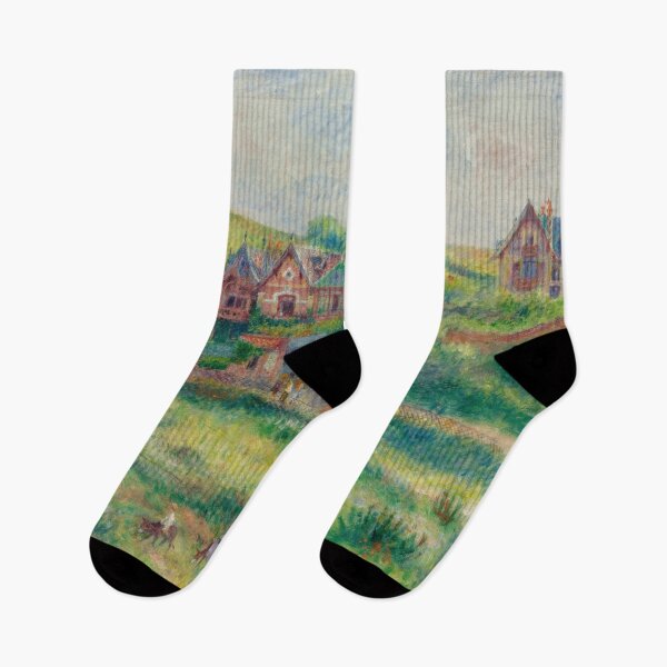 Item preview, Le Chalet De Blanche Pierson a Pourville by Pierre-Auguste Renoir: Impressionist Landscape Poster designed and sold by artofuniverse.