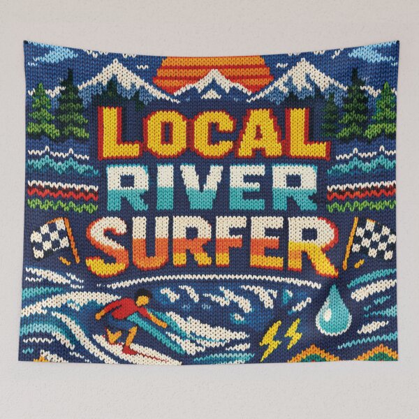 Item preview, Local River Surfer knitting pattern designed and sold by Mauswohn.