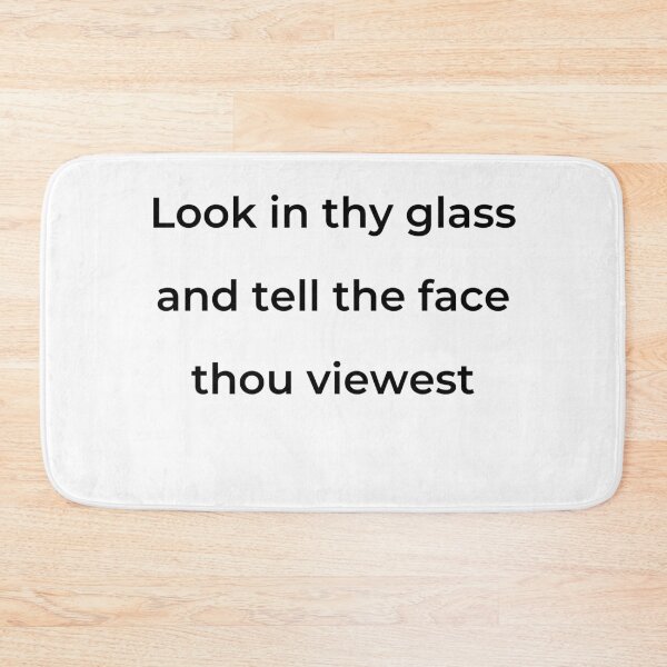 Item preview, "Look in thy glass, and tell the face thou viewest" - print black designed and sold by ariksworld.