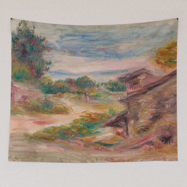 Item preview, Le Chemin Du Village by Pierre-Auguste Renoir: Impressionist countryside wall art designed and sold by artofuniverse.