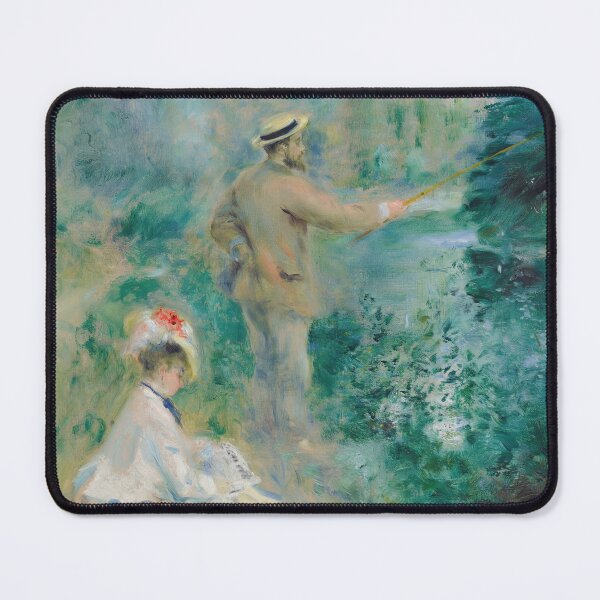 Item preview, Le Pecheur a La Ligne by Pierre-Auguste Renoir: Tranquil Impressionist River Scene designed and sold by artofuniverse.