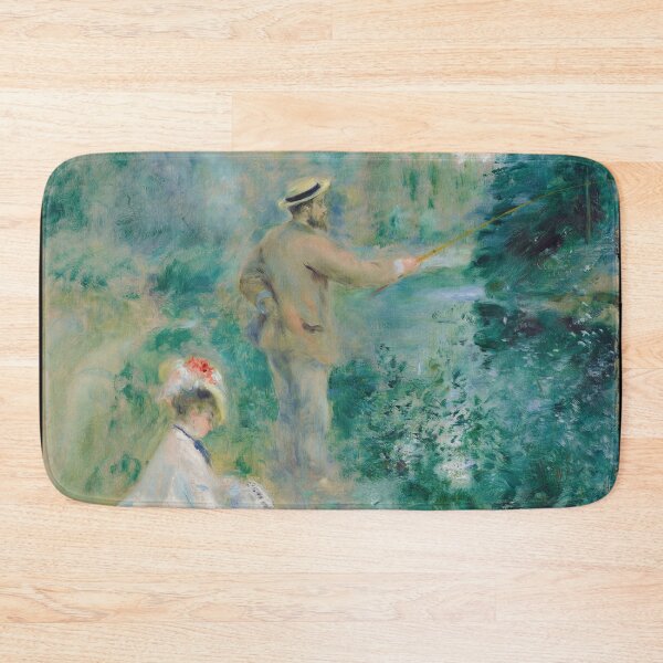 Item preview, Le Pecheur a La Ligne by Pierre-Auguste Renoir: Tranquil Impressionist River Scene designed and sold by artofuniverse.