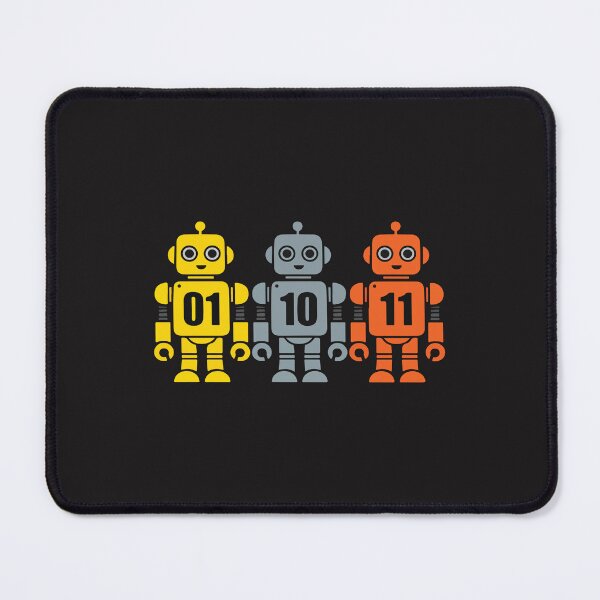 Item preview, 01 10 11 Robot Funny Binary Code Cute Programmer Tech Design designed and sold by kiralynstration.