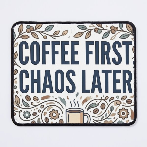Item preview, Coffee first chaos later designed and sold by DoneAndDusted.