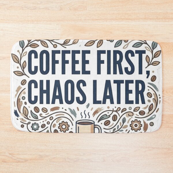 Item preview, Coffee first chaos later  designed and sold by DoneAndDusted.