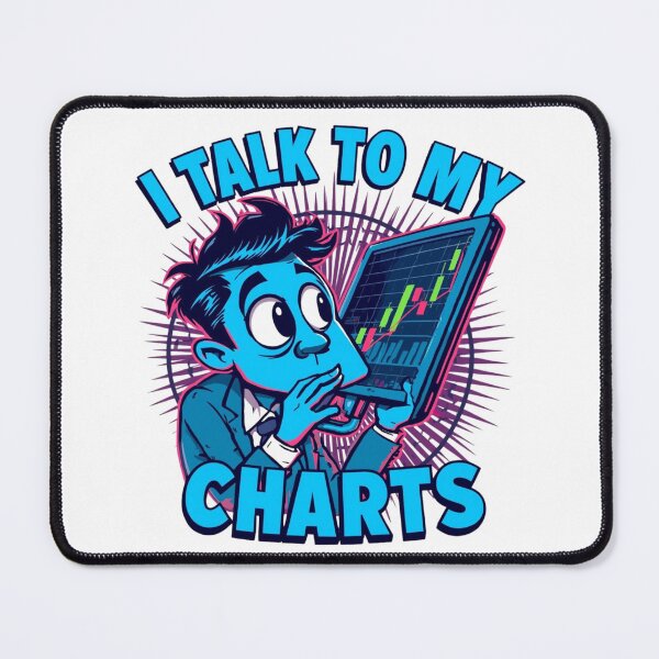 Item preview, I Talk To My Charts Funny Trader Cartoon Shirt designed and sold by KapiPrint.