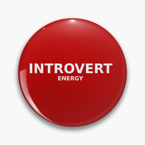 Item preview, Introvert Energy Funny Minimal Text Design designed and sold by GrowthInkStudio.