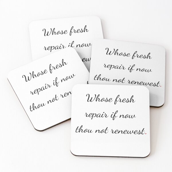 Item preview, "Whose fresh repair if now thou not renewest" - handwriting black designed and sold by ariksworld.