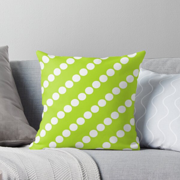 Item preview, White Polka Dots on Neon Lime Green(CL) designed and sold by POLKAIWERX.