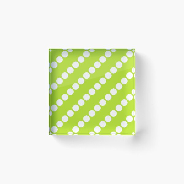 Item preview, White Polka Dots on Neon Lime Green(CL) designed and sold by POLKAIWERX.