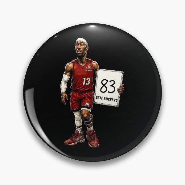 Item preview, Bam Adebayo 83 Basketball Satirical Cartoon Style designed and sold by DeionGoldner.