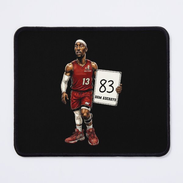 Item preview, Bam Adebayo 83 Basketball Satirical Cartoon Style designed and sold by DeionGoldner.