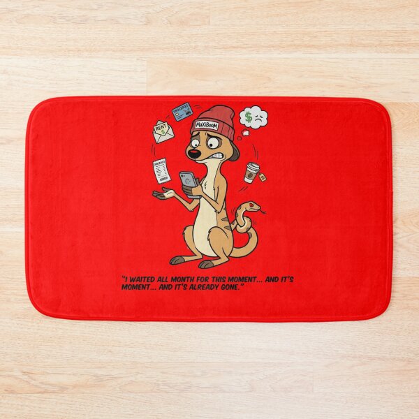 Item preview, Payday Anxiety - Crazy Meerkat & The Empty Wallet Paradox designed and sold by mAXiBoOM.