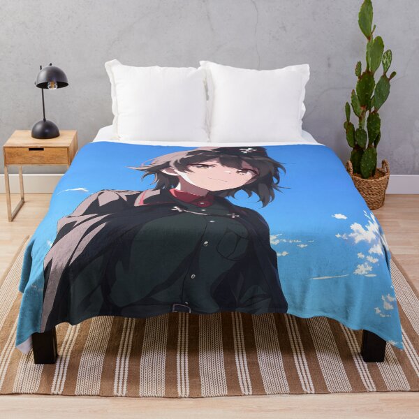 Item preview, Nishizumi Maho Girls Und Panzer Uniform Cape Cool Sky designed and sold by Tokyonomad.