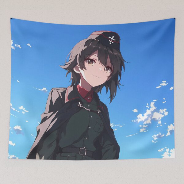 Item preview, Nishizumi Maho Girls Und Panzer Uniform Cape Cool Sky designed and sold by Tokyonomad.