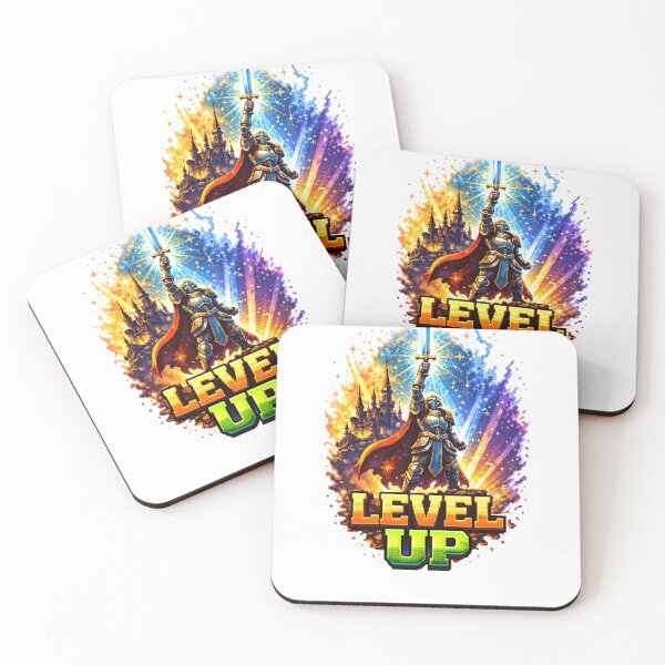 Item preview, Level Up Retro Pixel Knight Gamer Design designed and sold by PixelForge24.