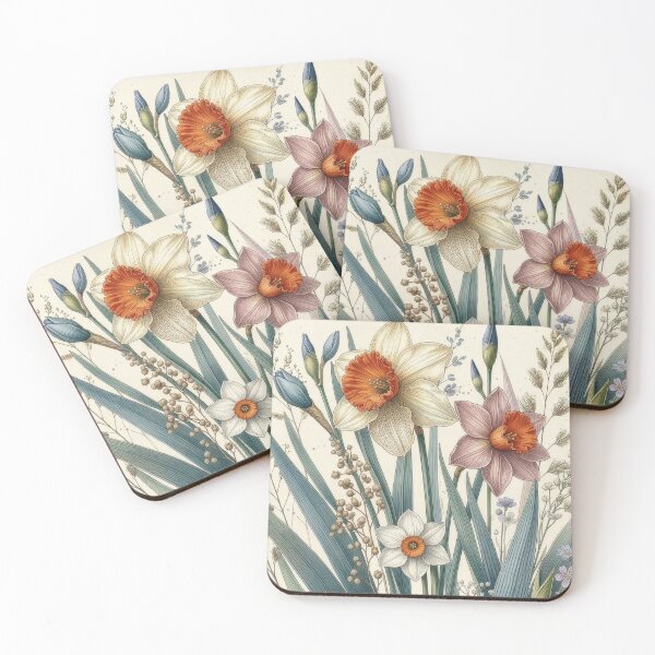 Item preview, Vintage Narcissus Botanical Illustration designed and sold by Rutvain.