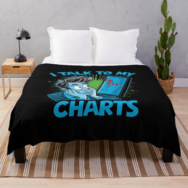 Item preview, I Talk To My Charts Funny Trader Cartoon Shirt designed and sold by KapiPrint.