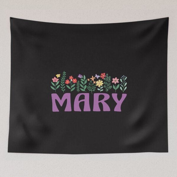 Item preview, Mary Wildflower Floral Name Cute Botanical Flower Design designed and sold by kiralynstration.