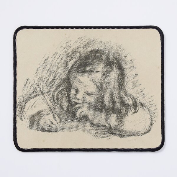 Item preview, Le Petit Garcon au Porte Plume by Pierre-Auguste Renoir: Child Writing Portrait Poster designed and sold by artofuniverse.