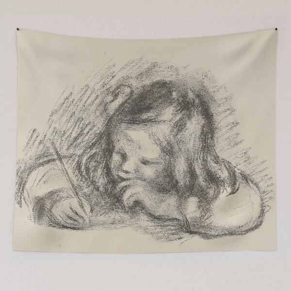 Item preview, Le Petit Garcon au Porte Plume by Pierre-Auguste Renoir: Child Writing Portrait Poster designed and sold by artofuniverse.