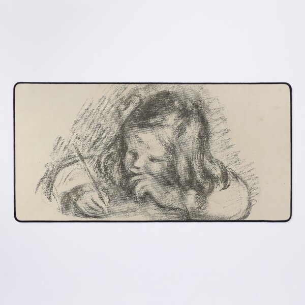 Item preview, Le Petit Garcon au Porte Plume by Pierre-Auguste Renoir: Child Writing Portrait Poster designed and sold by artofuniverse.