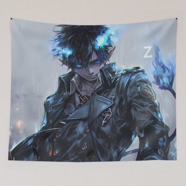 Item preview, Rin Okumura Blue Exorcist Blue Fire Awakening designed and sold by Tokyonomad.