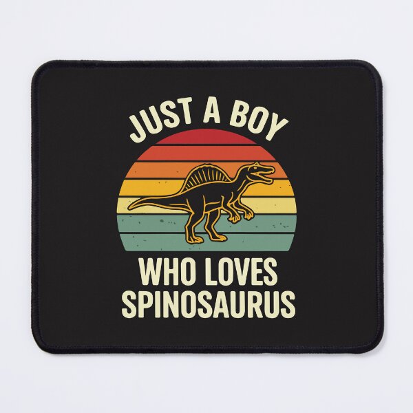 Item preview, Just a Boy Who Loves Spinosaurus Funny Dinosaur Lover Retro Design designed and sold by kiralynstration.