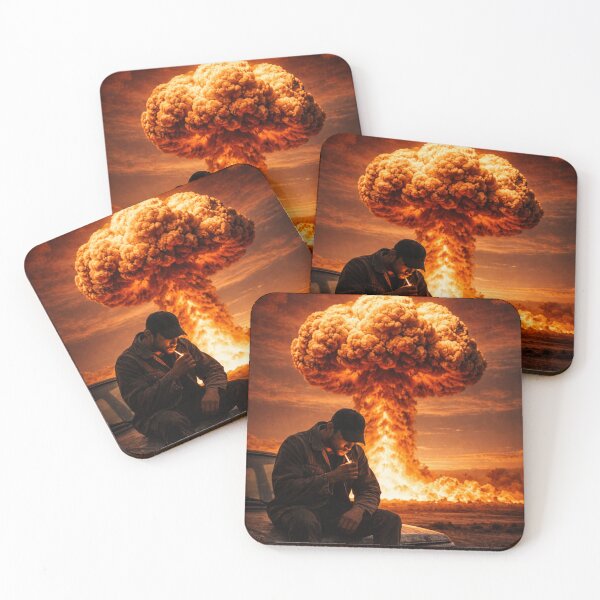 Item preview, Nuclear Explosion Apocalypse Calm Man designed and sold by Beaurozier.
