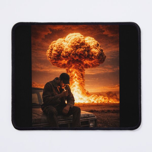 Item preview, Nuclear Explosion Apocalypse Calm Man designed and sold by Beaurozier.