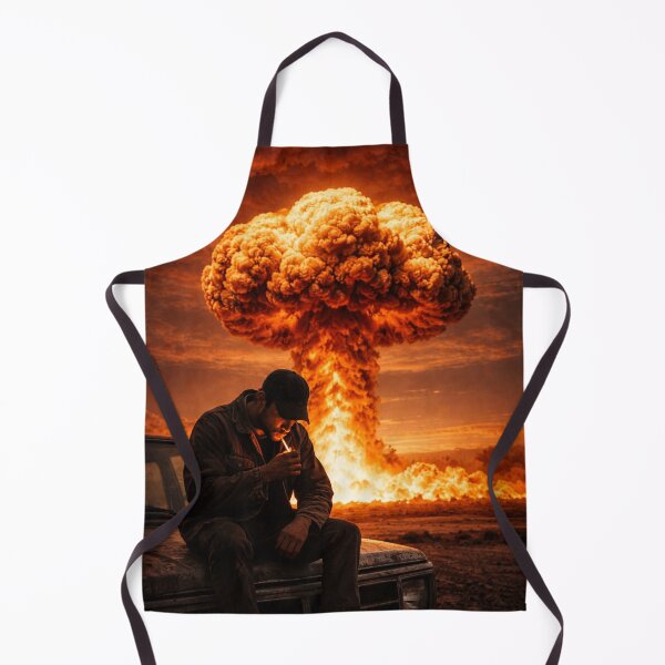 Item preview, Nuclear Explosion Apocalypse Calm Man designed and sold by Beaurozier.