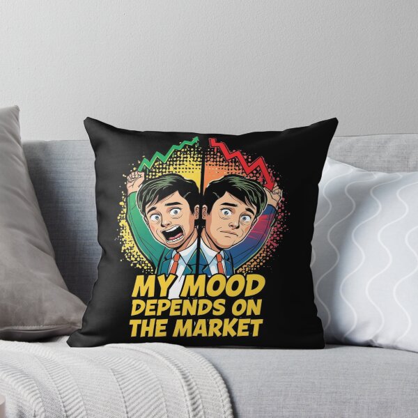 Item preview, My Mood Depends On The Market Cartoon Trader Shirt  designed and sold by KapiPrint.