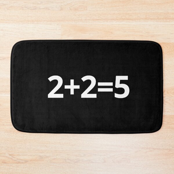 Item preview, 2+2=5 – Minimal Math Humor & Orwell Inspired Statement Tee designed and sold by xam.