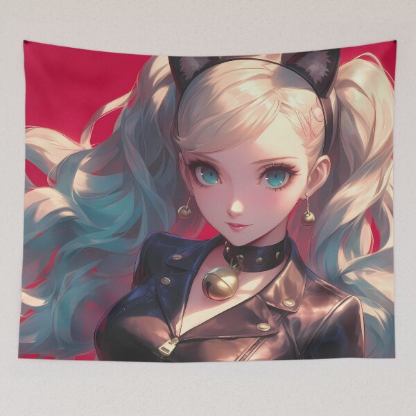 Item preview, Ann Takamaki Persona 5 Cat Ears Confident Waifu designed and sold by Tokyonomad.