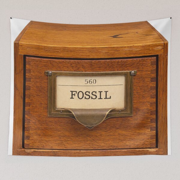 Item preview, Gen X Fossil – Dewey Decimal 560 Library Card Catalog Humor designed and sold by DiamondSkyShirt.