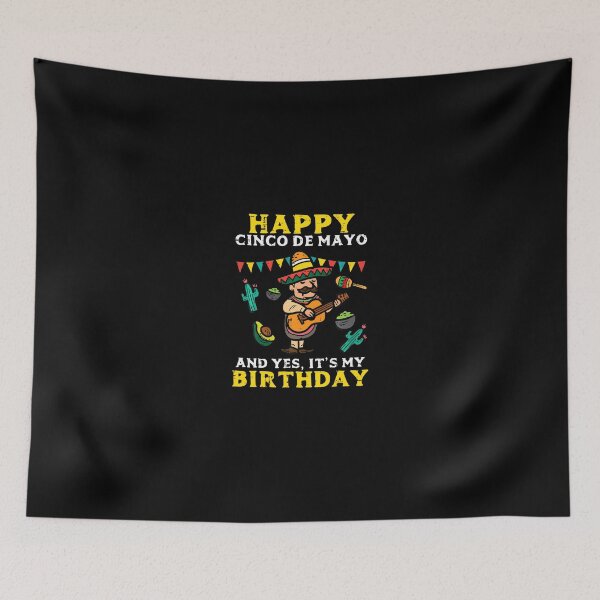 Item preview, Happy Cinco De Mayo And Yes It'S My Birthday designed and sold by closureshipoden.