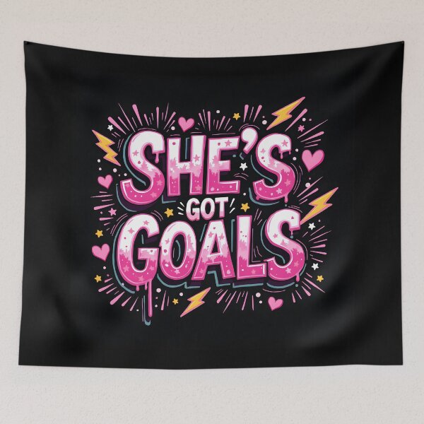 Item preview, She's got goals 2 designed and sold by Creative Line Prints.