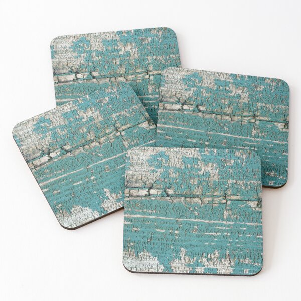 Item preview, Rustic Wood Turquoise Paint Weathered and Aged to perfections designed and sold by TurningMoss.