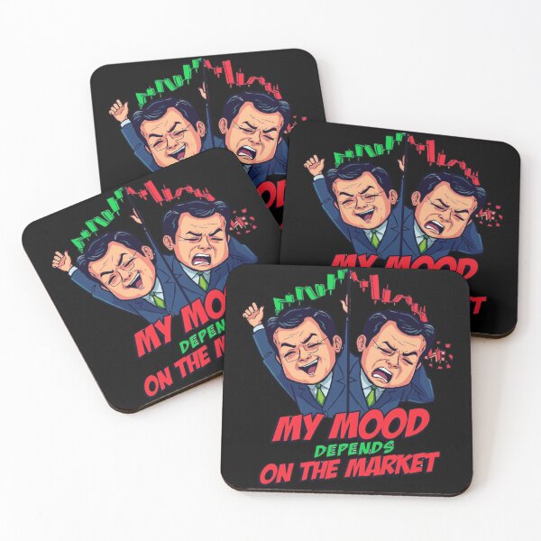 Item preview, My Mood Depends On The Market Cartoon Trader Shirt  designed and sold by KapiPrint.