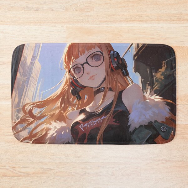 Item preview, Futaba Sakura Persona 5 Cyberpunk Hacker Girl With Headphones designed and sold by Tokyonomad.