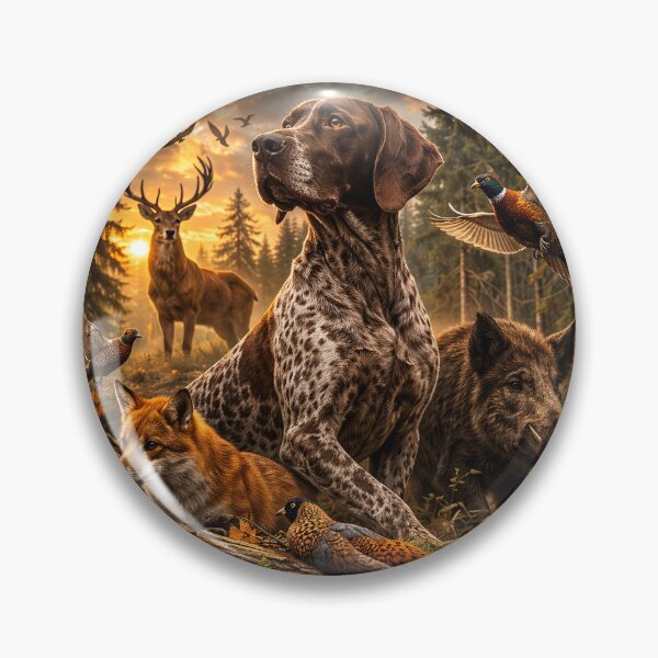 Item preview, Hunting Dog Legend German Shorthaired Pointer Vintage Hunting Art designed and sold by TammyHunterArt.