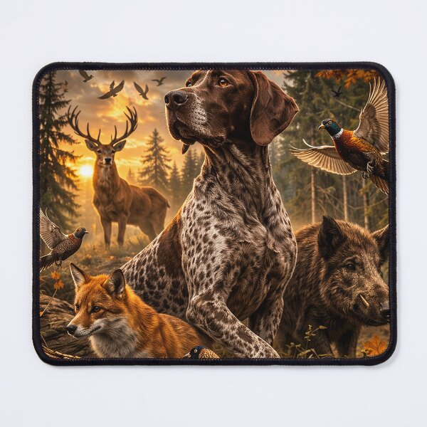 Item preview, Hunting Dog Legend German Shorthaired Pointer Vintage Hunting Art designed and sold by TammyHunterArt.
