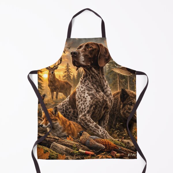 Item preview, Hunting Dog Legend German Shorthaired Pointer Vintage Hunting Art designed and sold by TammyHunterArt.